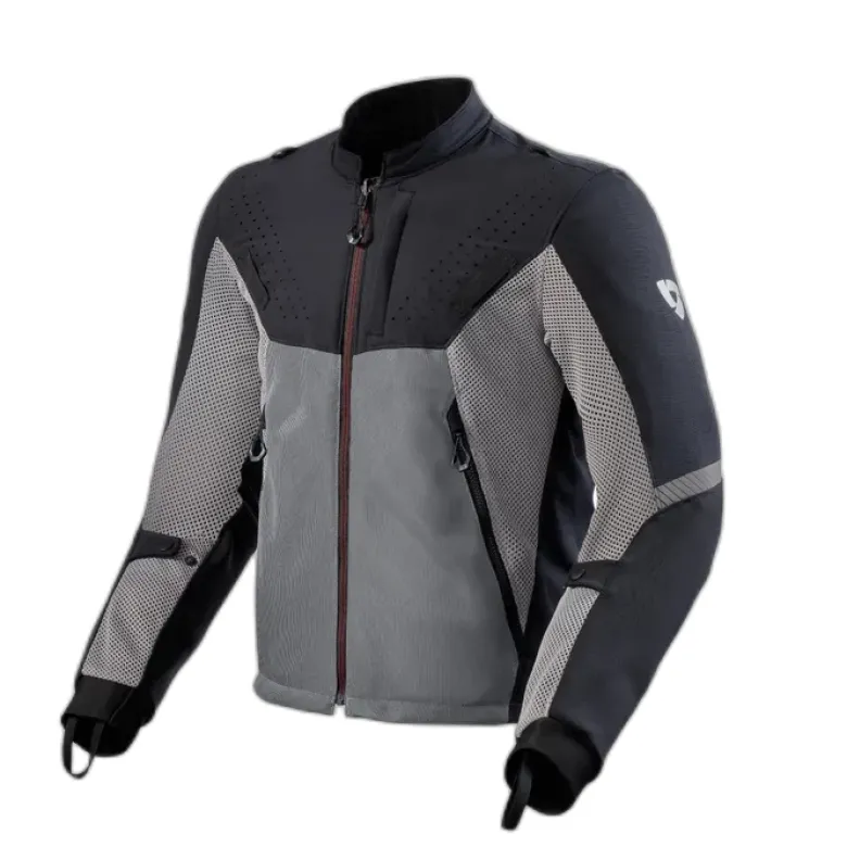 Kurtka tekstylna REVIT STRATUM GTX GREY/ANTHRACITE szary czarny czerwony