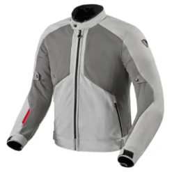 Kurtka tekstylna REVIT TORQUE 3 H2O LIGHT GREY/RED szary czerwony