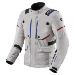 Kurtka tekstylna REVIT VERTICAL GTX SILVER srebrny czarny czerwony granatowy