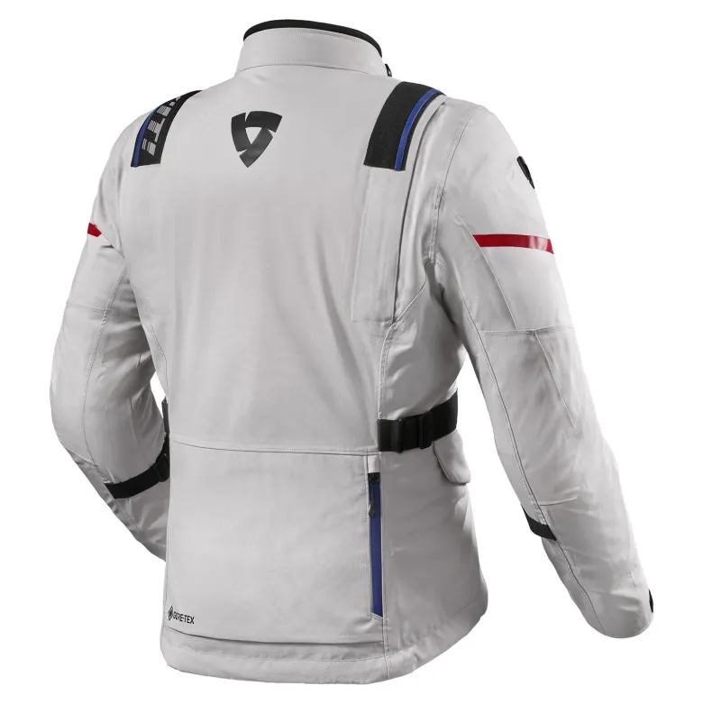 Kurtka tekstylna REVIT VERTICAL GTX SILVER srebrny czarny czerwony granatowy