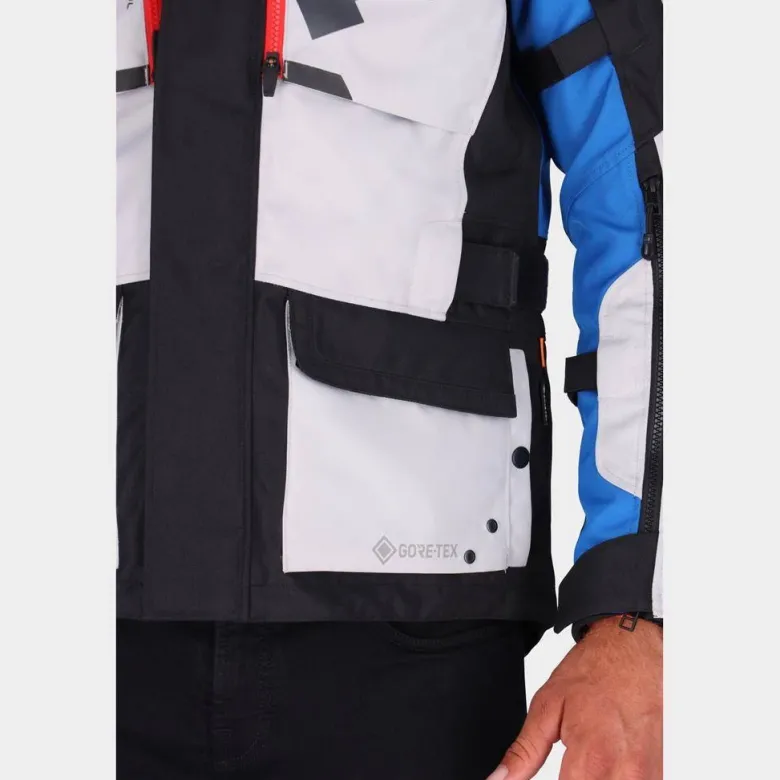 Kurtka tekstylna RICHA BRUTUS GORE-TEX GREY/BLUE/RED szary niebieski czerwony