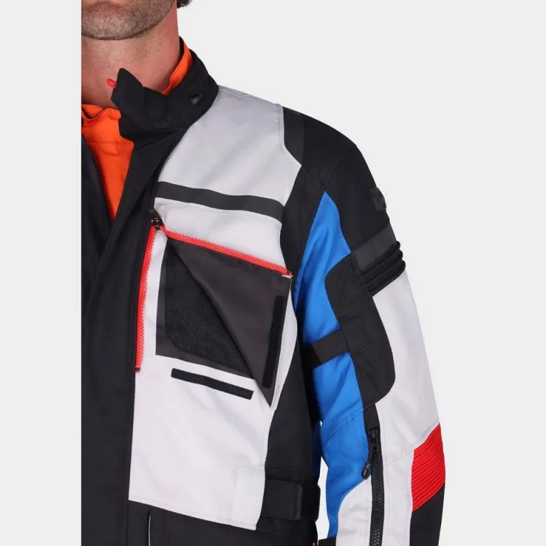 Kurtka tekstylna RICHA BRUTUS GORE-TEX GREY/BLUE/RED szary niebieski czerwony