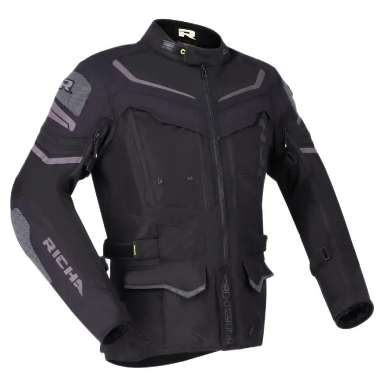 Kurtka tekstylna RICHA INFINITY 2 ADVENTURE BLACK czarny