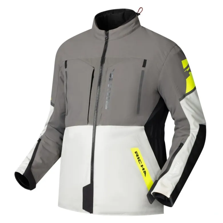 Kurtka tekstylna RICHA ORION GTX GREY/YELLOW FLUO szary żółty fluo