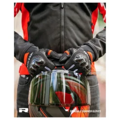 Kurtka tekstylna RICHA STRADALE MESH BLACK/RED czarny czerwony