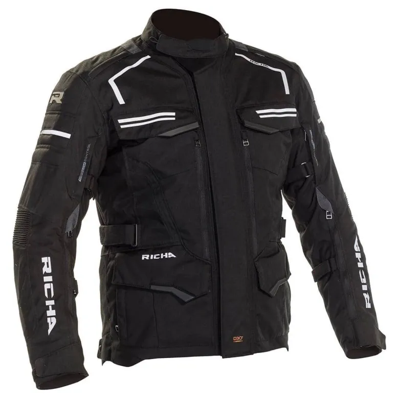 Kurtka tekstylna RICHA TOUAREG II BLACK czarny biały