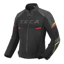 Kurtka tekstylna SECA AIRFLOW III BLACK/RED/FLUO czarny czerwony żółty fluo