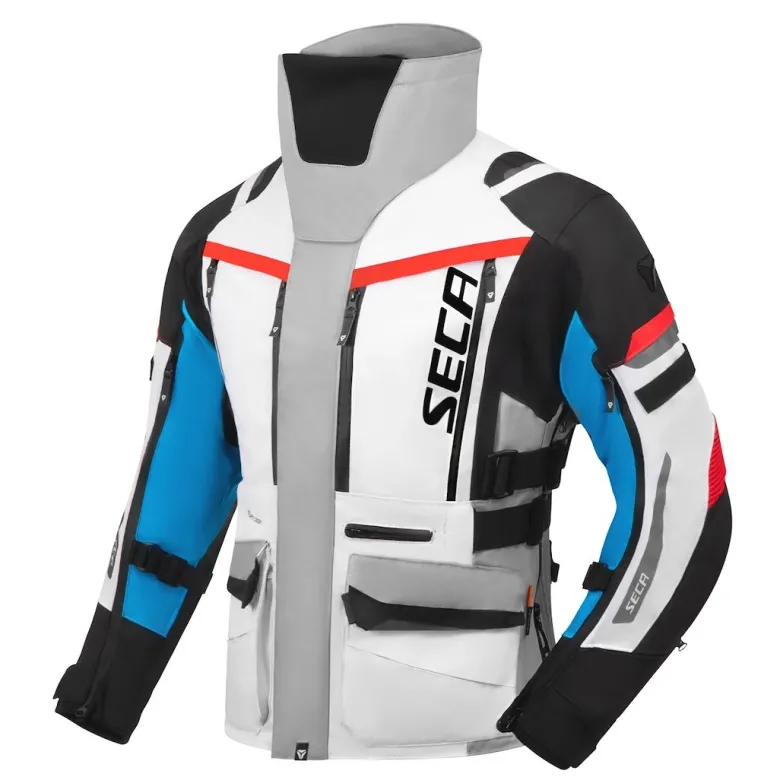 Kurtka tekstylna SECA ARRAKIS III GREY/BLUE/RED szary niebieski czerwony
