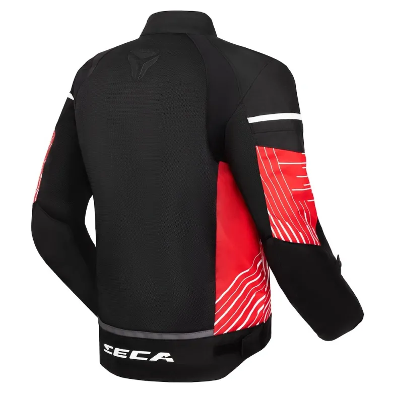 Kurtka tekstylna SECA SUMMER WAY BLACK/RED czarny czerwony