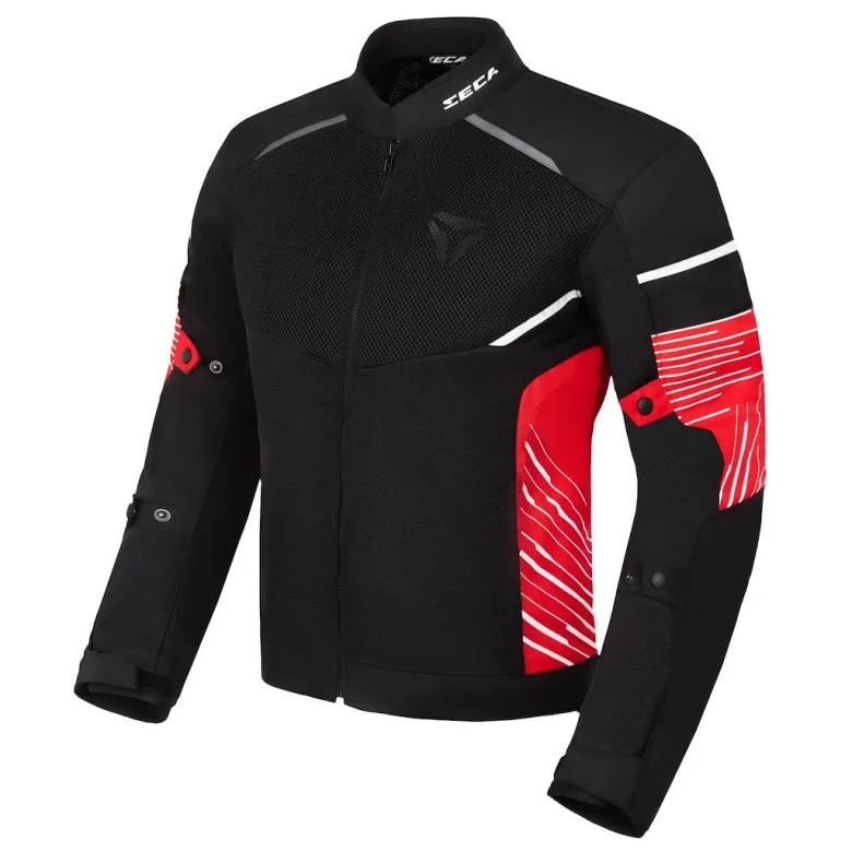 Kurtka tekstylna SECA SUMMER WAY BLACK/RED czarny czerwony