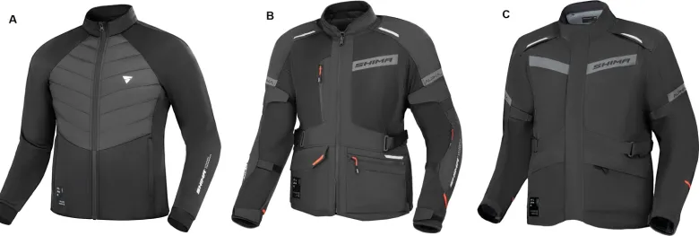 Kurtka tekstylna SHIMA ALPHA BLACK czarny
