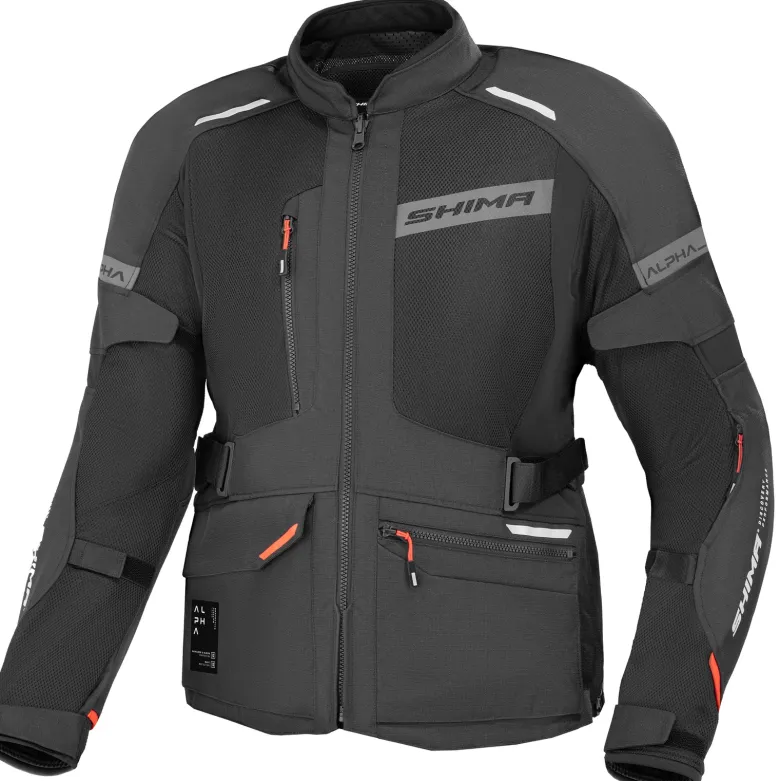 Kurtka tekstylna SHIMA ALPHA BLACK czarny