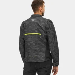 Kurtka tekstylna SHIMA DRIFT MEN CAMO czarny szary żółty fluo