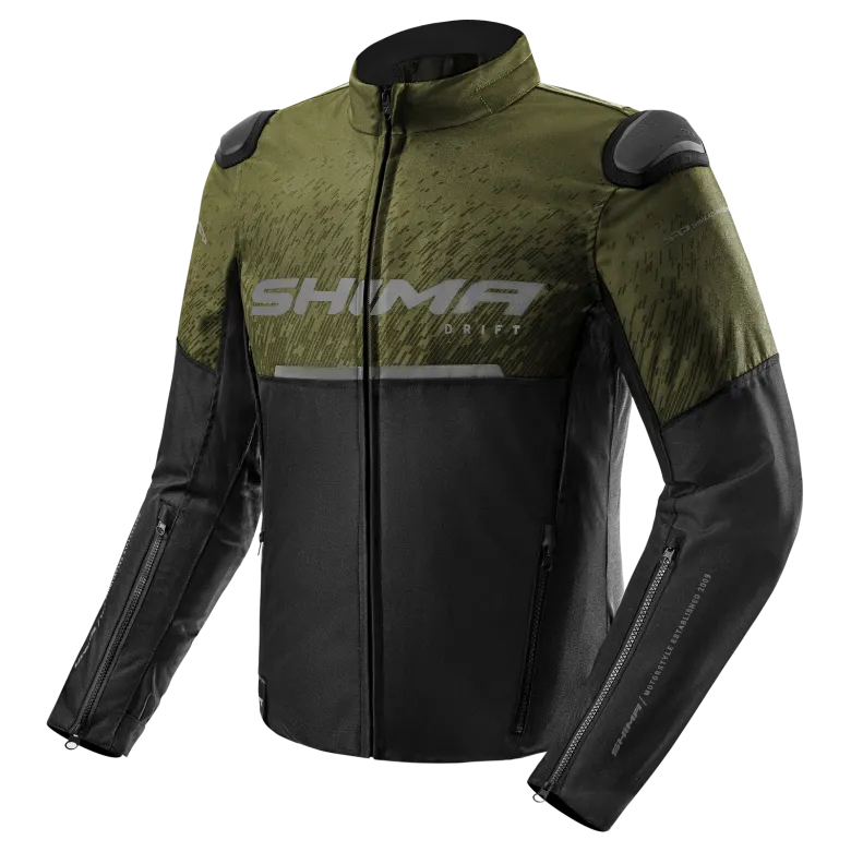 Kurtka tekstylna SHIMA DRIFT MEN KHAKI zielony czarny