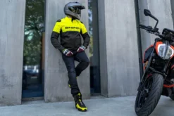 Kurtka tekstylna SHIMA DRIFT MEN FLUO żółty fluo czarny