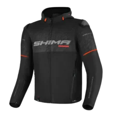 Kurtka tekstylna SHIMA DRIFT+ MEN BLACK czarny szary czerwony