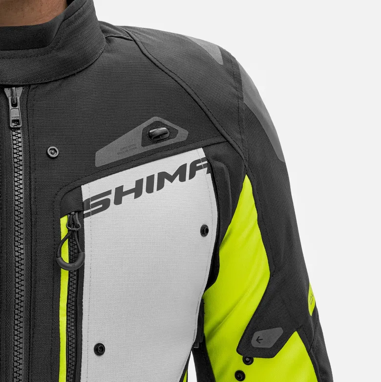 Kurtka tekstylna SHIMA DUNE FLUO czarny szary żółty fluo