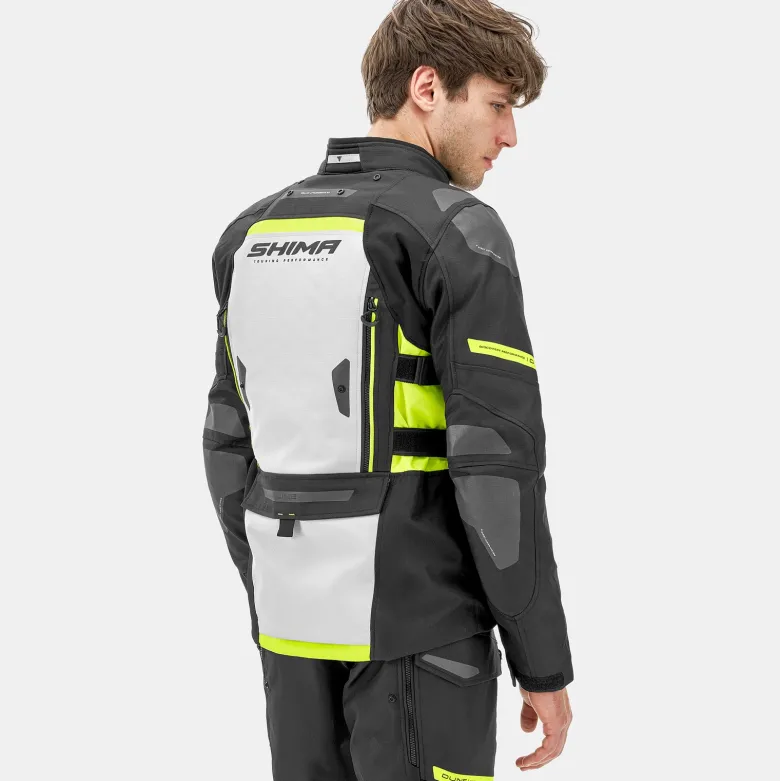 Kurtka tekstylna SHIMA DUNE FLUO czarny szary żółty fluo