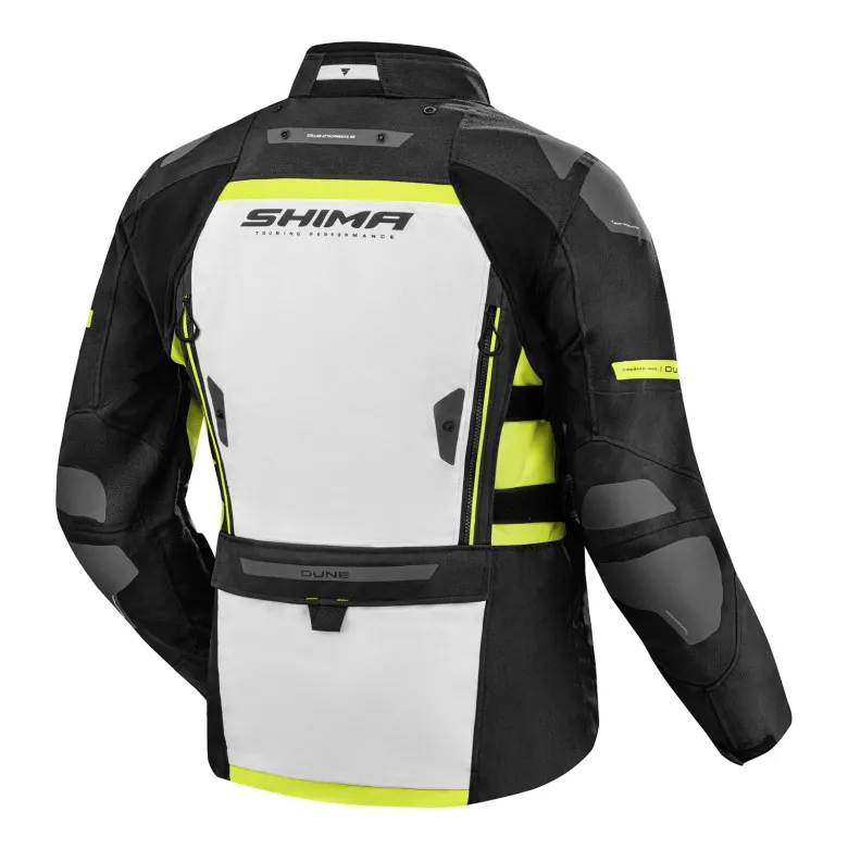 Kurtka tekstylna SHIMA DUNE FLUO czarny szary żółty fluo