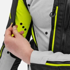 Kurtka tekstylna SHIMA DUNE FLUO czarny szary żółty fluo