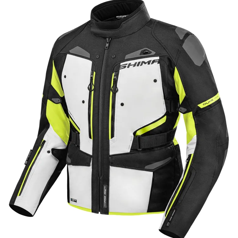 Kurtka tekstylna SHIMA DUNE FLUO czarny szary żółty fluo