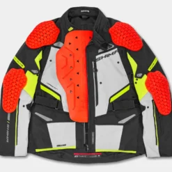 Kurtka tekstylna SHIMA DUNE FLUO czarny szary żółty fluo