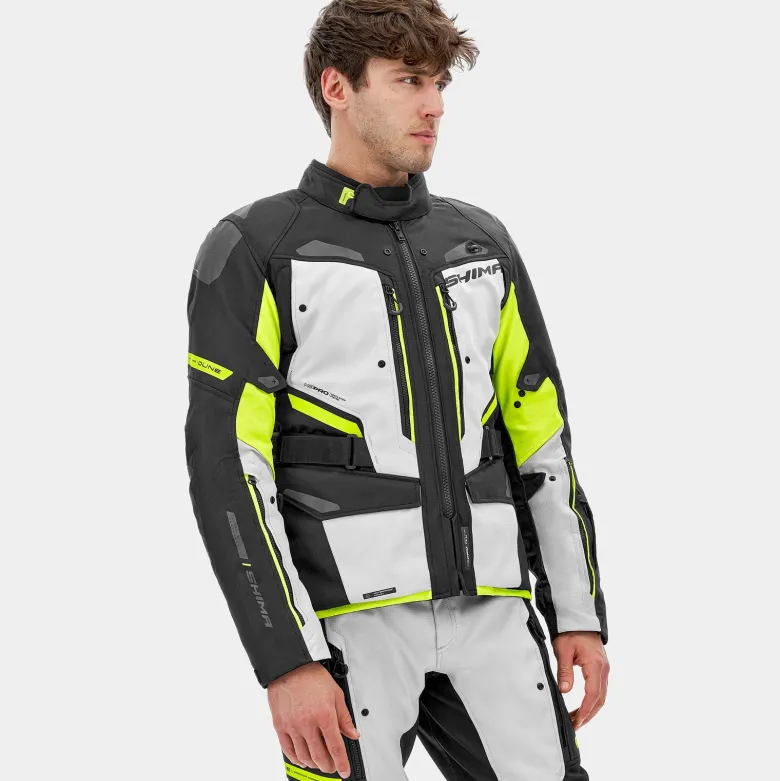 Kurtka tekstylna SHIMA DUNE FLUO czarny szary żółty fluo