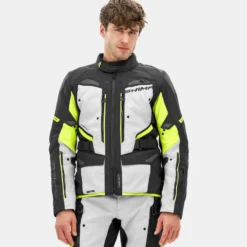 Kurtka tekstylna SHIMA DUNE FLUO czarny szary żółty fluo