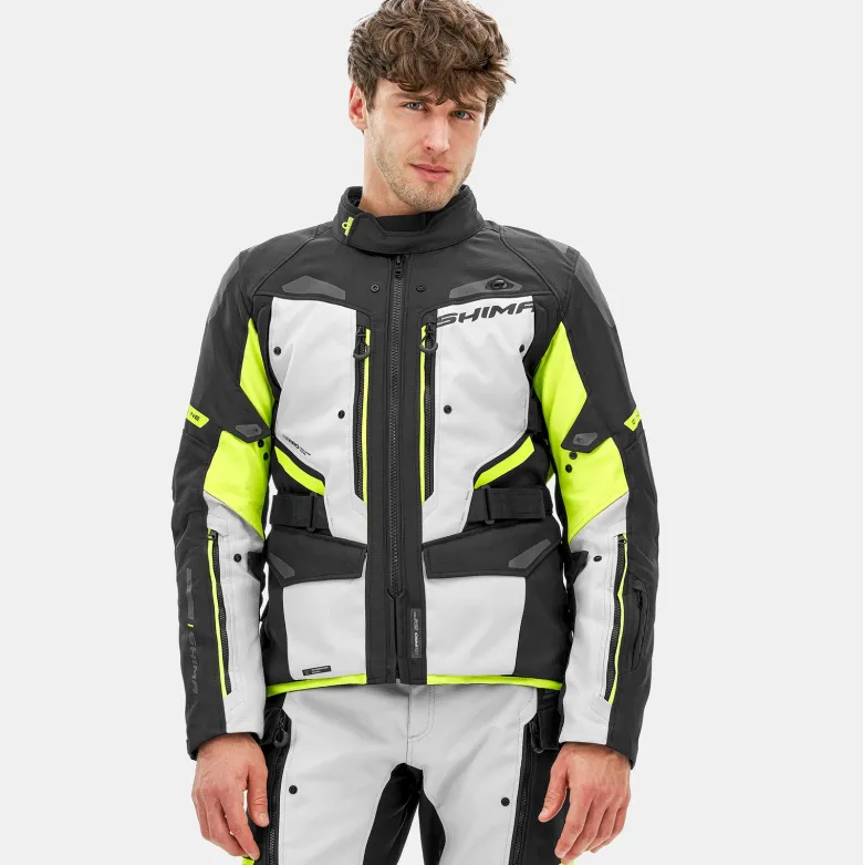 Kurtka tekstylna SHIMA DUNE FLUO czarny szary żółty fluo