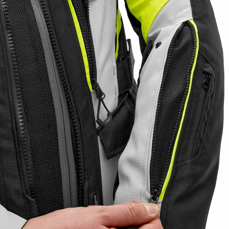 Kurtka tekstylna SHIMA DUNE FLUO czarny szary żółty fluo