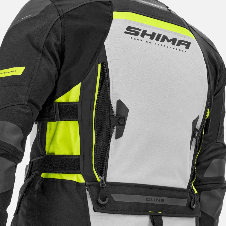 Kurtka tekstylna SHIMA DUNE FLUO czarny szary żółty fluo