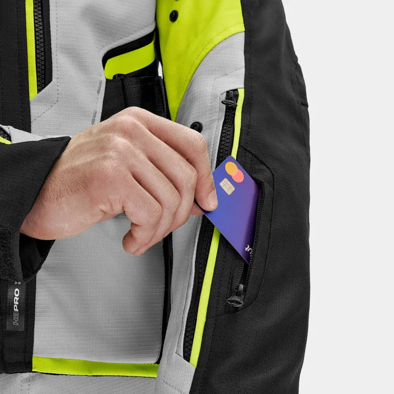 Kurtka tekstylna SHIMA DUNE FLUO czarny szary żółty fluo