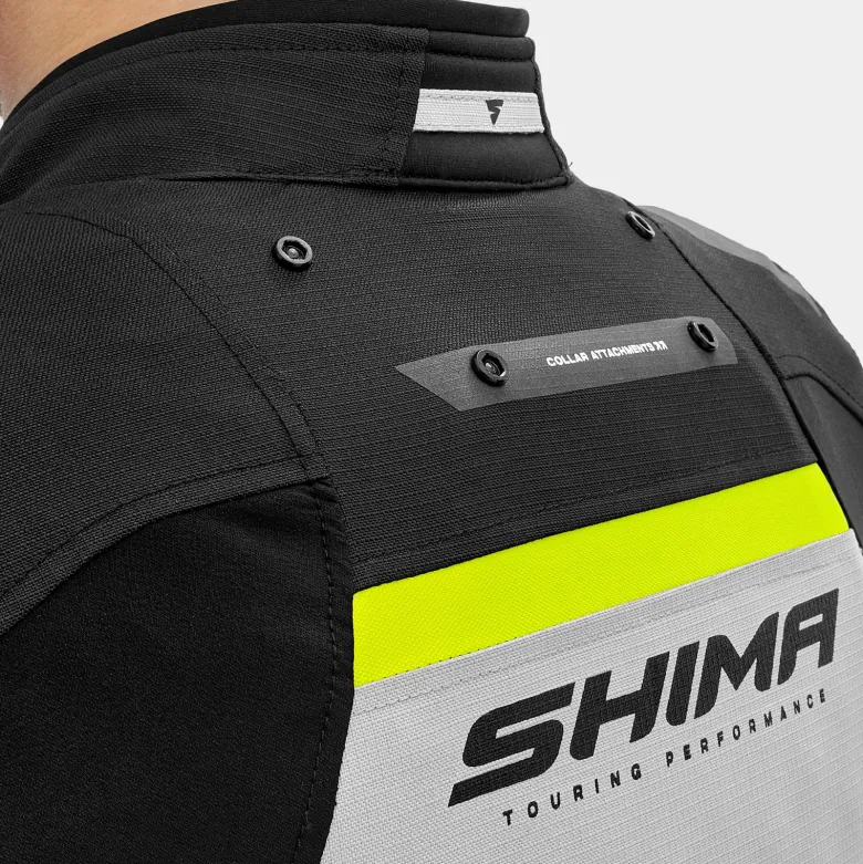 Kurtka tekstylna SHIMA DUNE FLUO czarny szary żółty fluo