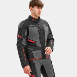 Kurtka tekstylna SHIMA DUNE RED czarny szary czerwony