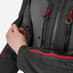 Kurtka tekstylna SHIMA DUNE RED czarny szary czerwony