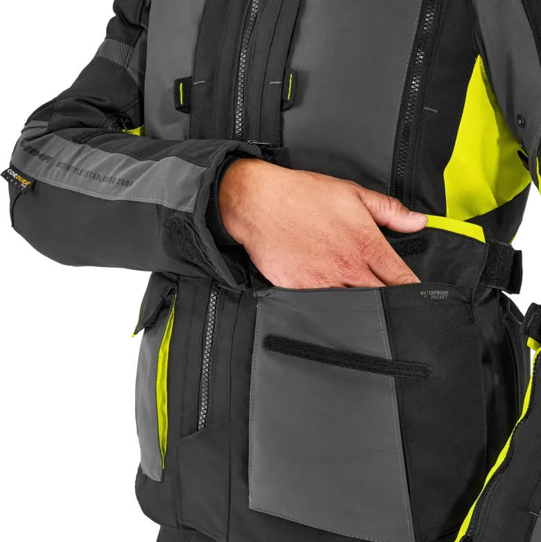 Kurtka tekstylna SHIMA HERO 2.0 MEN FLUO czarny szary żółty fluo