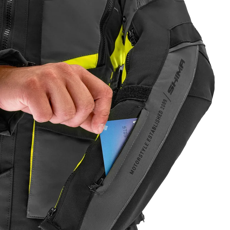 Kurtka tekstylna SHIMA HERO 2.0 MEN FLUO czarny szary żółty fluo