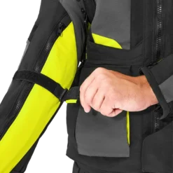 Kurtka tekstylna SHIMA HERO 2.0 MEN FLUO czarny szary żółty fluo