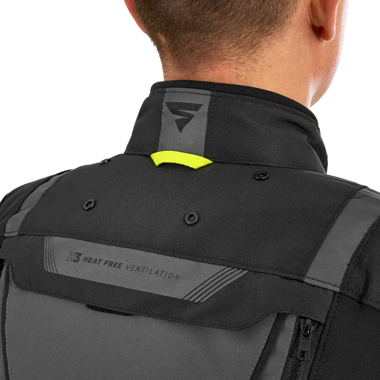 Kurtka tekstylna SHIMA HERO 2.0 MEN FLUO czarny szary żółty fluo