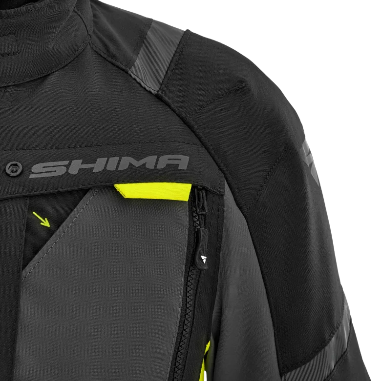 Kurtka tekstylna SHIMA HERO 2.0 MEN FLUO czarny szary żółty fluo