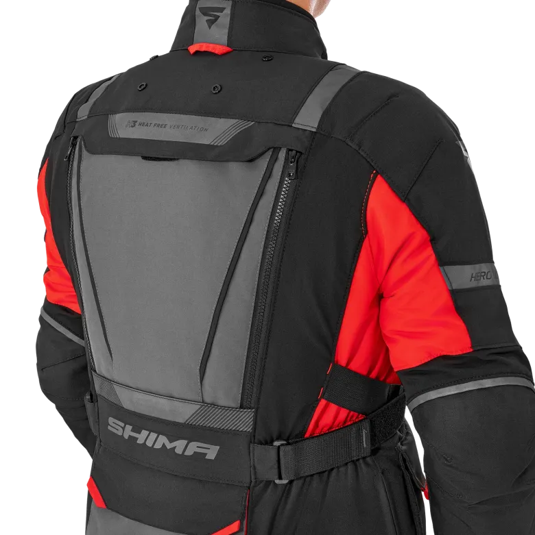 Kurtka tekstylna SHIMA HERO 2.0 MEN RED czarny szary czerwony