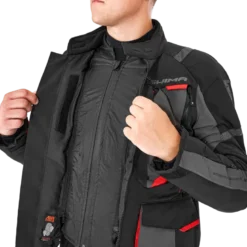 Kurtka tekstylna SHIMA HERO 2.0 MEN RED czarny szary czerwony