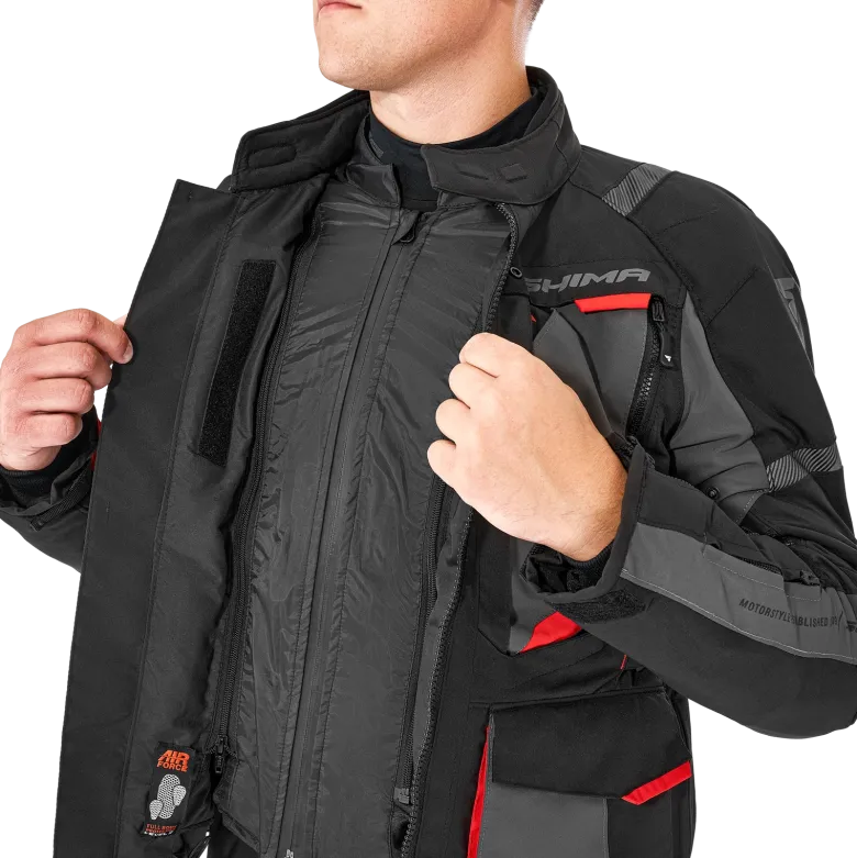 Kurtka tekstylna SHIMA HERO 2.0 MEN RED czarny szary czerwony