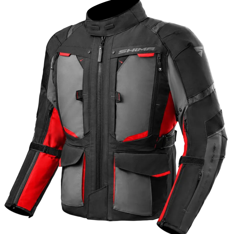 Kurtka tekstylna SHIMA HERO 2.0 MEN RED czarny szary czerwony