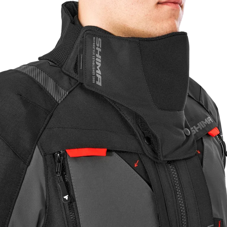 Kurtka tekstylna SHIMA HERO 2.0 MEN RED czarny szary czerwony