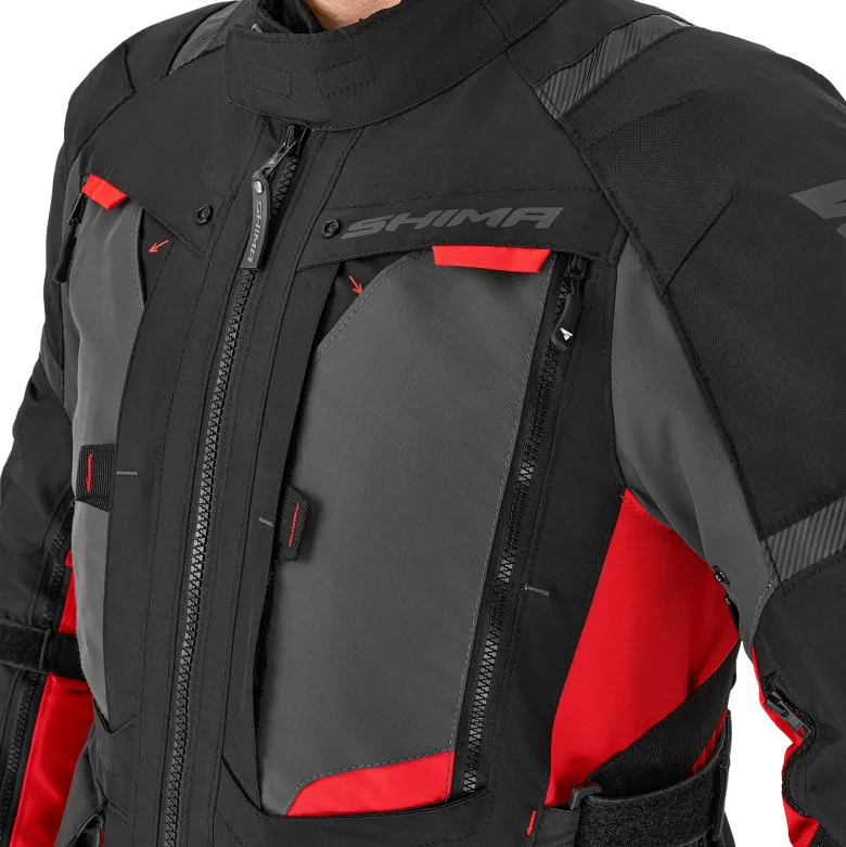 Kurtka tekstylna SHIMA HERO 2.0 MEN RED czarny szary czerwony
