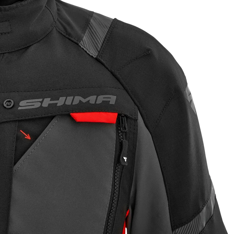 Kurtka tekstylna SHIMA HERO 2.0 MEN RED czarny szary czerwony
