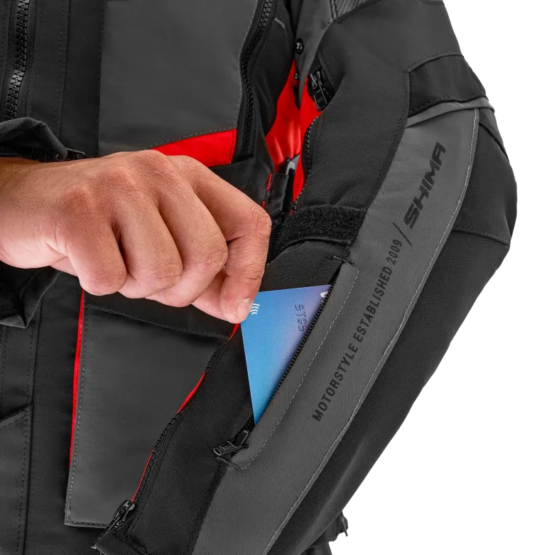 Kurtka tekstylna SHIMA HERO 2.0 MEN RED czarny szary czerwony