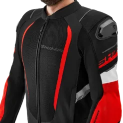 Kurtka tekstylna SHIMA MESH PRO 2.0 RED czarny czerwony biały