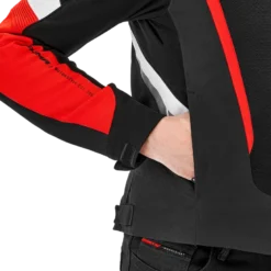 Kurtka tekstylna SHIMA MESH PRO 2.0 RED czarny czerwony biały